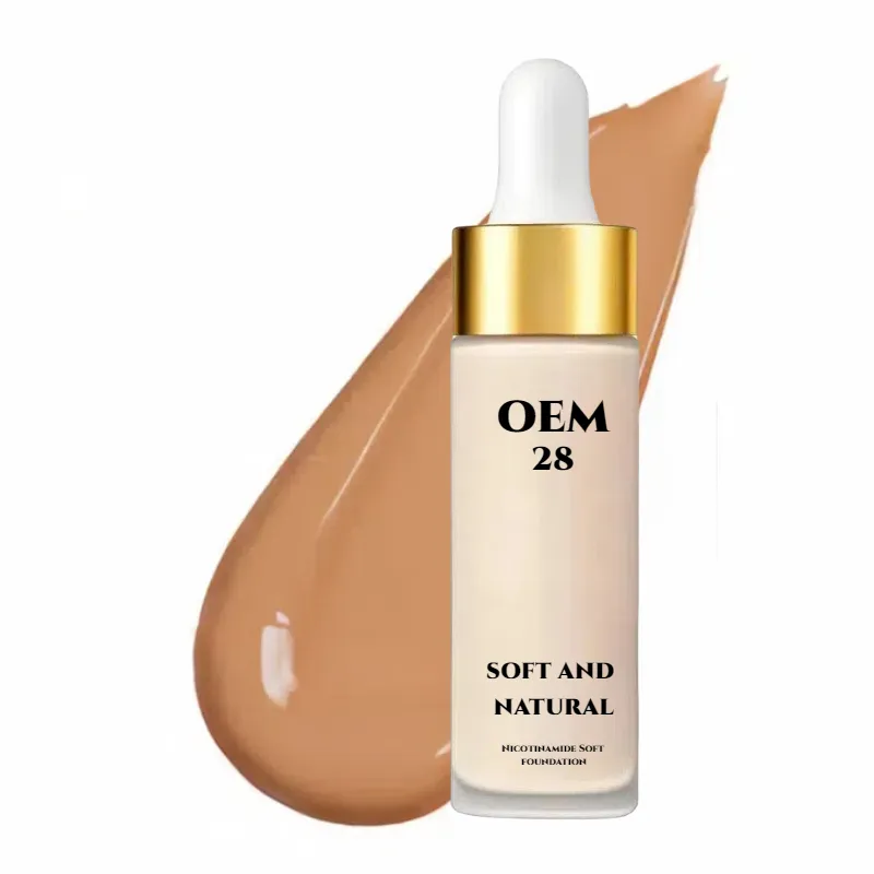 ผู้จัดหา OEM Foundation Luxury Liquid สูตรอาหารมังสวิรัติและปราศจากความโหดร้าย